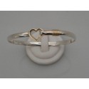 RA1154MB 14KT Gold Heart Bangle